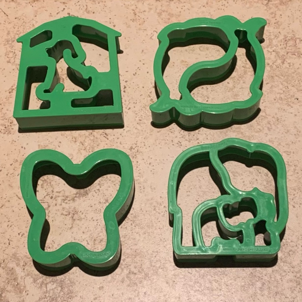 Lunch Punch Sandwich Critter Cutters - 4 Piece Animal Shape Cutters